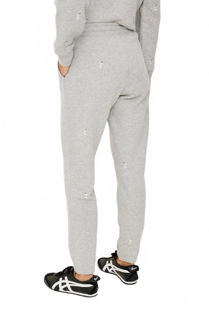 Rails Kingston Sweatpant In Heather Grey Martini Embroidery 2