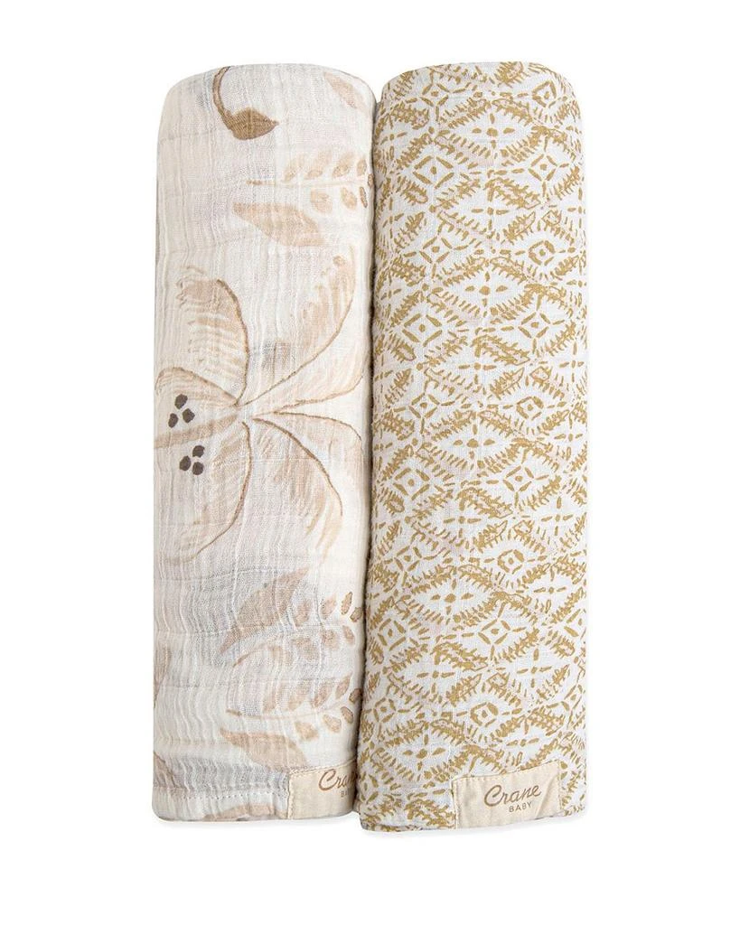 Crane Baby Kendi Swaddle Wraps, 2 Pack - Ages 0-36 Months 1