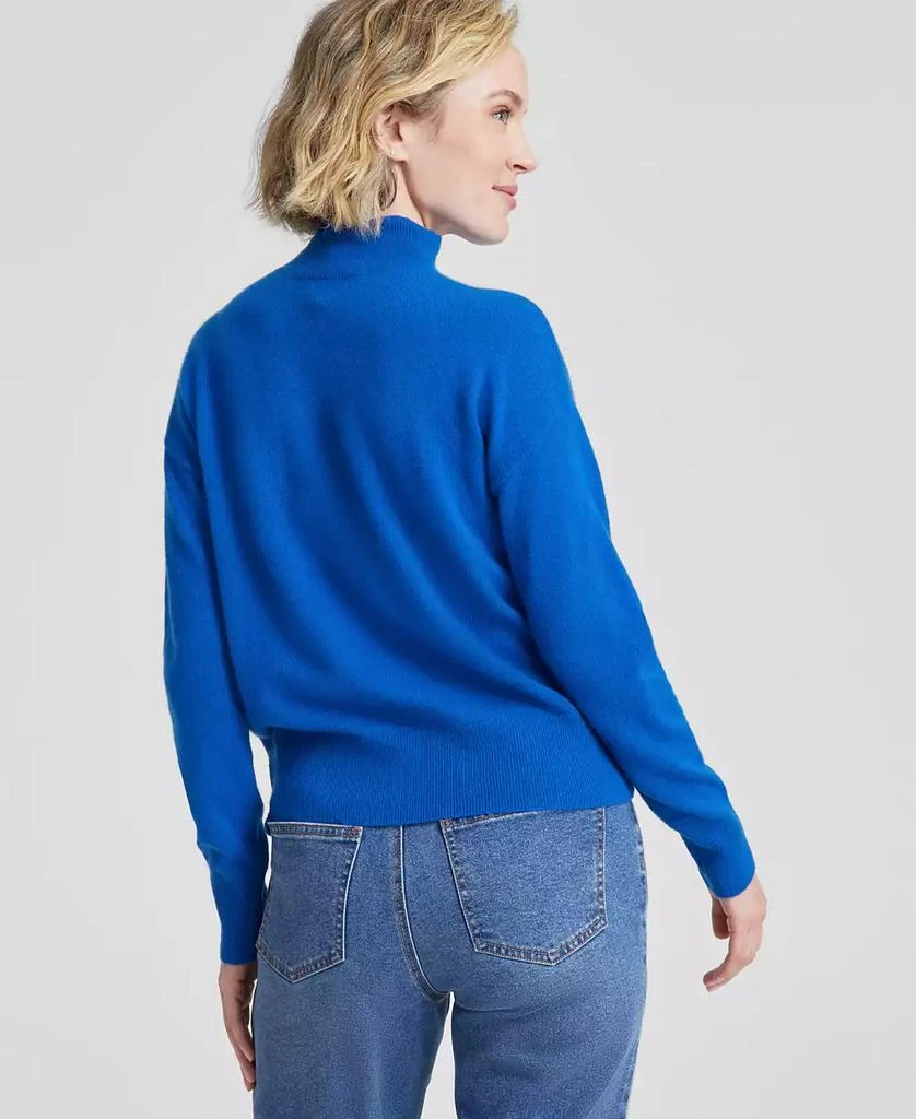 Charter Club Women's Cashmere Bisou Mock Neck Sweater, Created for Macy's 2