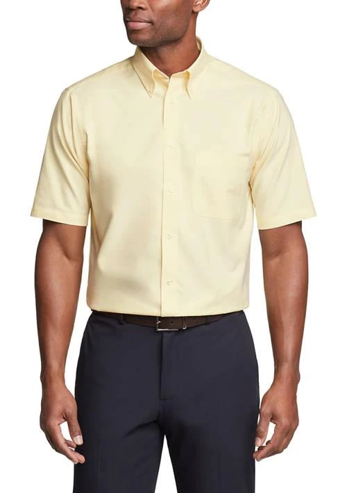 IZOD Mens Regular Fit All Over Stretch Short Sleeve Dress Shirt 2