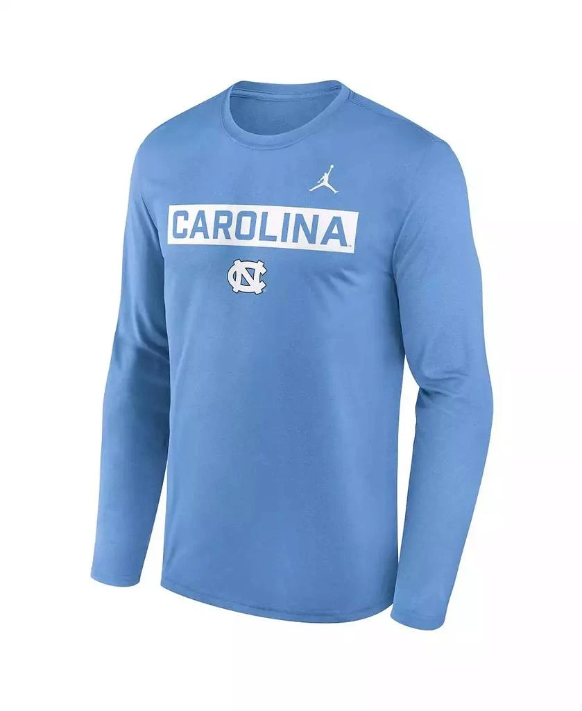 Jordan Men's Light Blue North Carolina Tar Heels Primetime Campus 2-Hit Legend Dri-FIT Long Sleeve T-Shirt 3