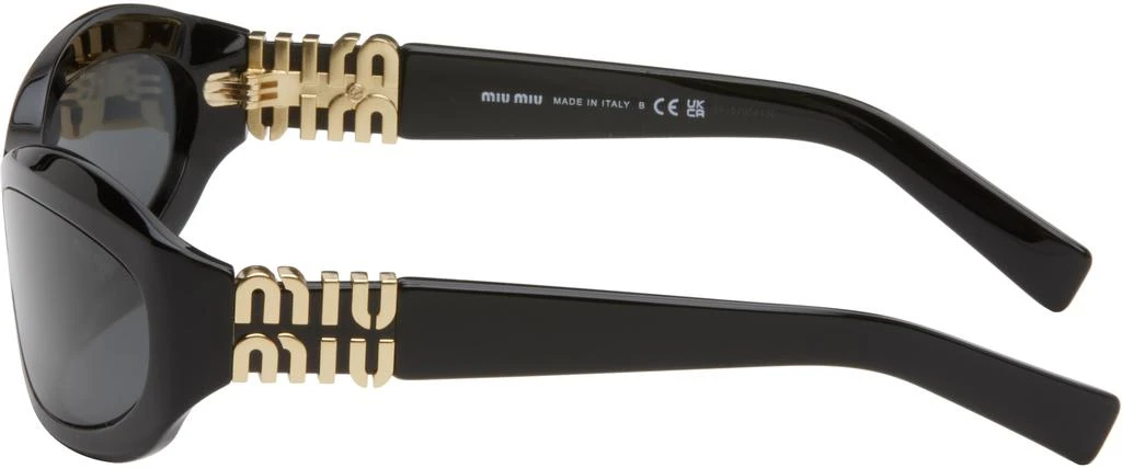 Miu Miu Eyewear Black Miu Glimpse Sunglasses 3