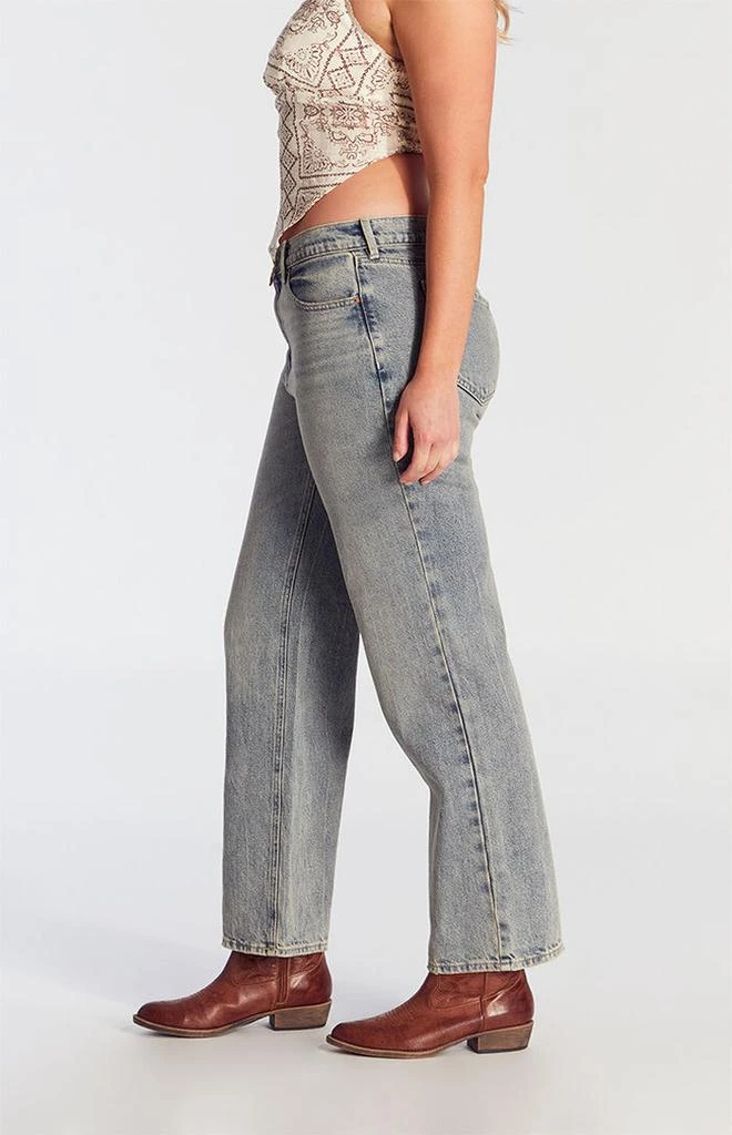 PacSun Jordyn Low Rise Straight Leg Jeans Medium Indigo 4