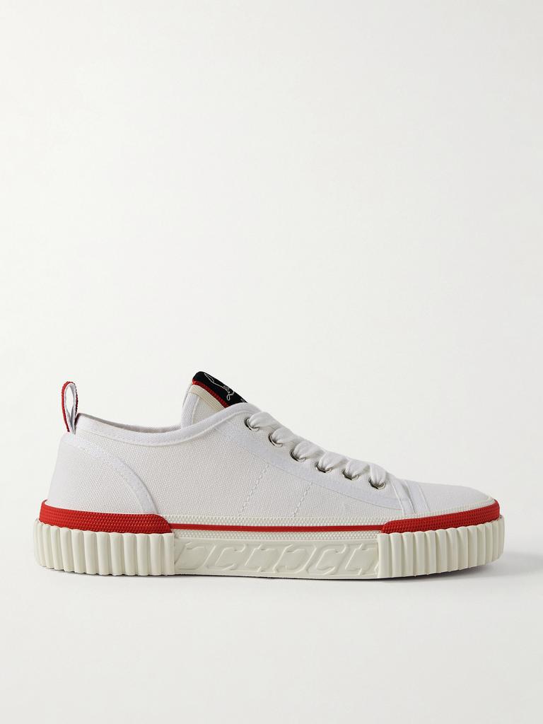 Christian Louboutin Pedro Junior 纯棉帆布运动鞋- IT35
