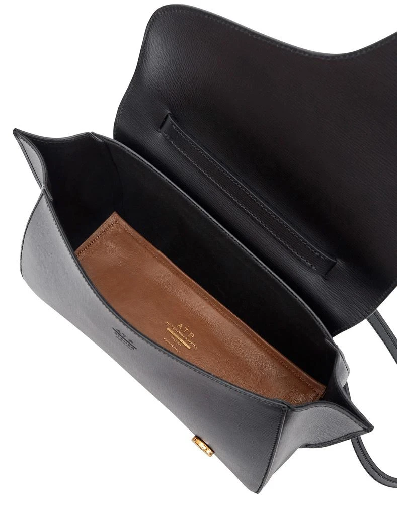 ATP ATELIER Arezzo Black Saffiano Handbag 4