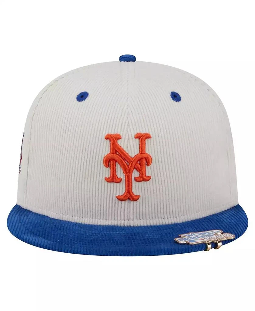 New Era Men's Cream/Royal New York Mets Two-Tone Corduroy 59FIFTY Fitted Hat 2