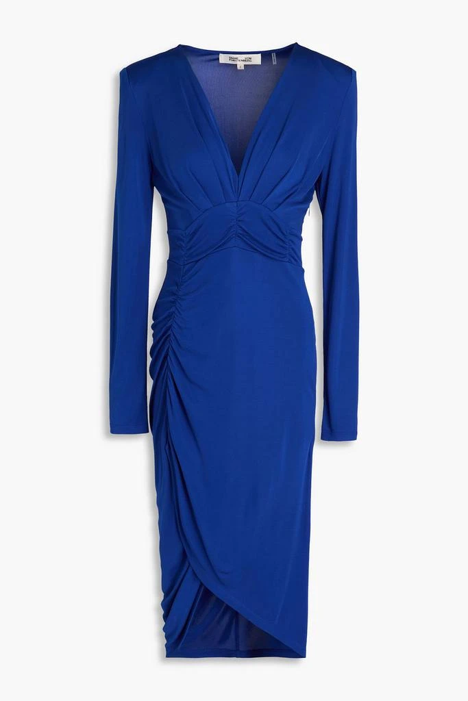 Diane von Furstenberg Magena ruched jersey dress 1