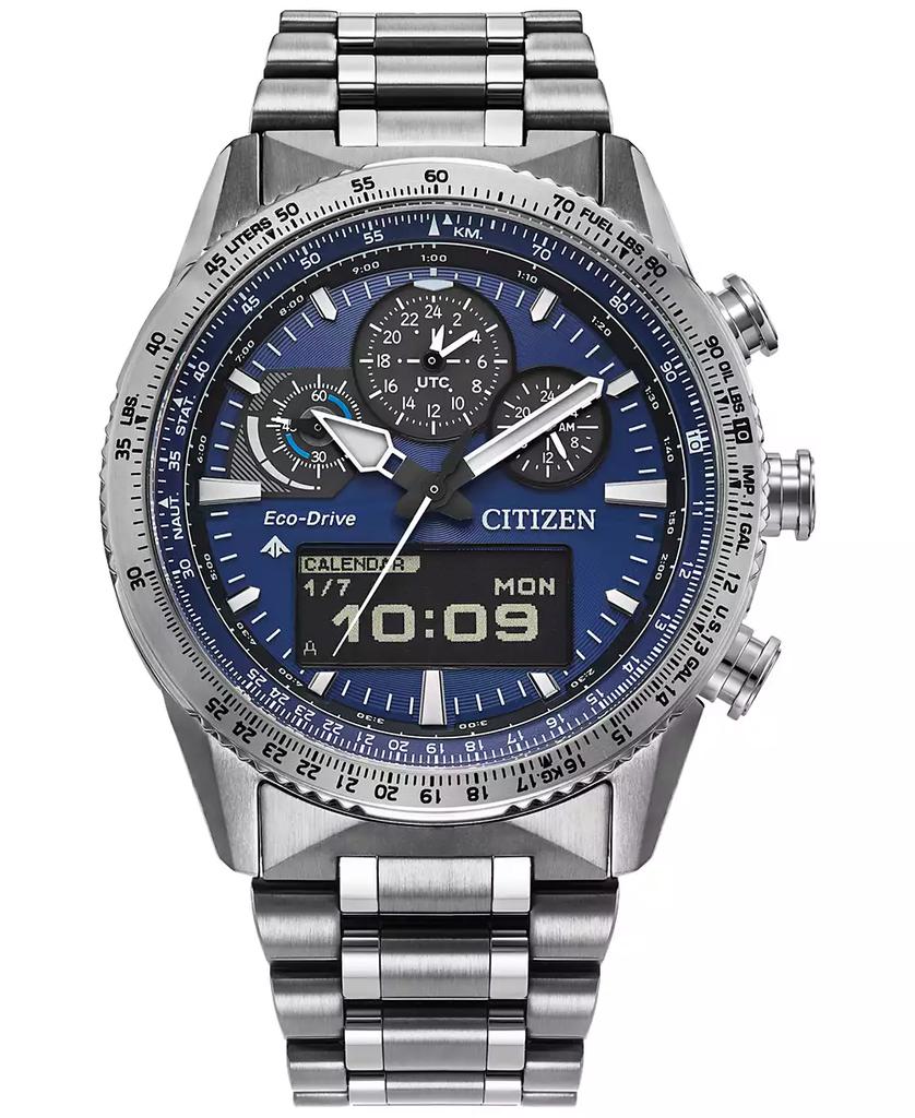 Citizen Men's Promaster Skyhawk U830 Analog-Digital Silver-Tone Stainless Steel Bracelet Watch 43mm