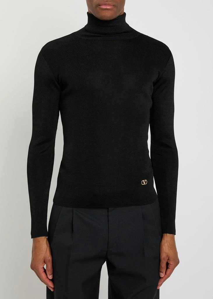 Valentino VLogo roll-neck jumper 2