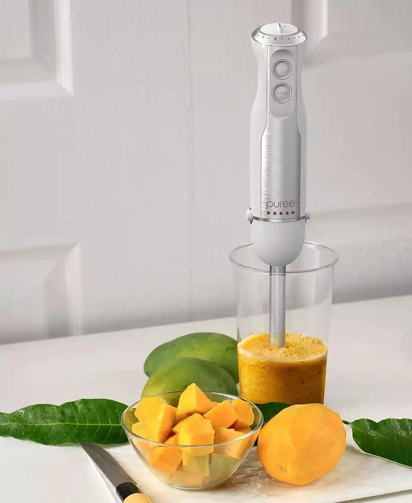 Tzumi Puree Stainless Steel Blade 3-Pc. Immersion Blender 10