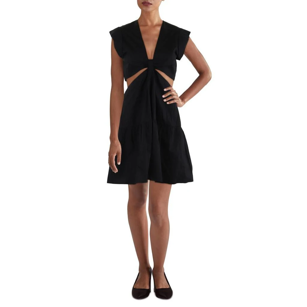 Steve Madden Amanda Womens Cotton Cut-Out Mini Dress 1