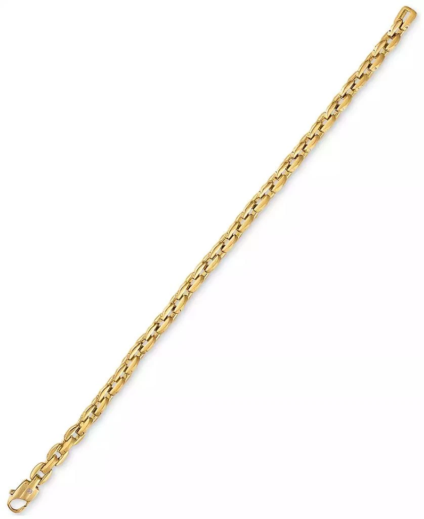 Esquire Men's Jewelry Rounded Box Link Chain Bracelet, Exclusively for Macy's 4