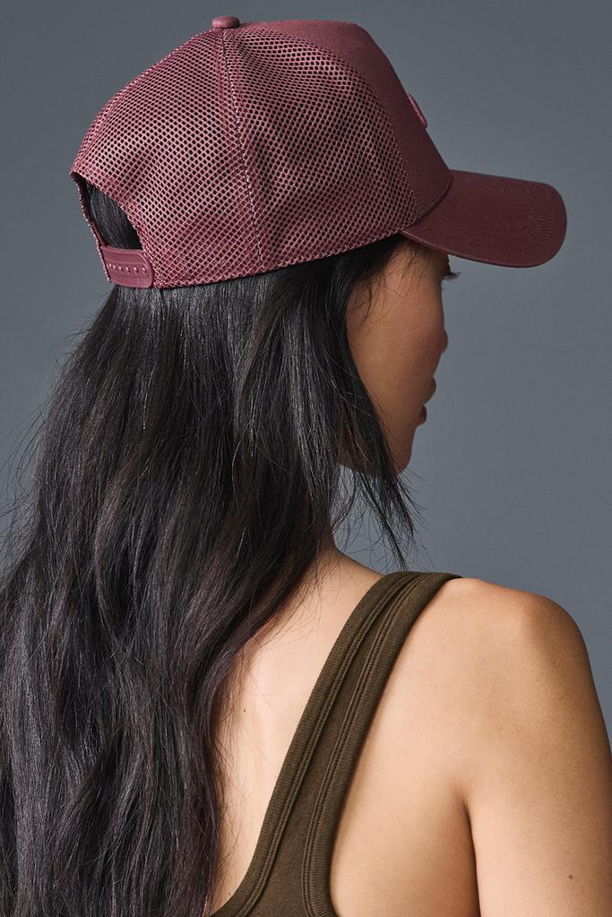 Alo District Trucker Hat - Burgundy Truffle - Hats - Free Shipping