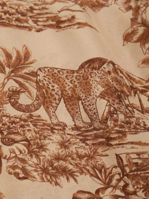 L'Agence Nina Safari-Print Silk Blouse 5