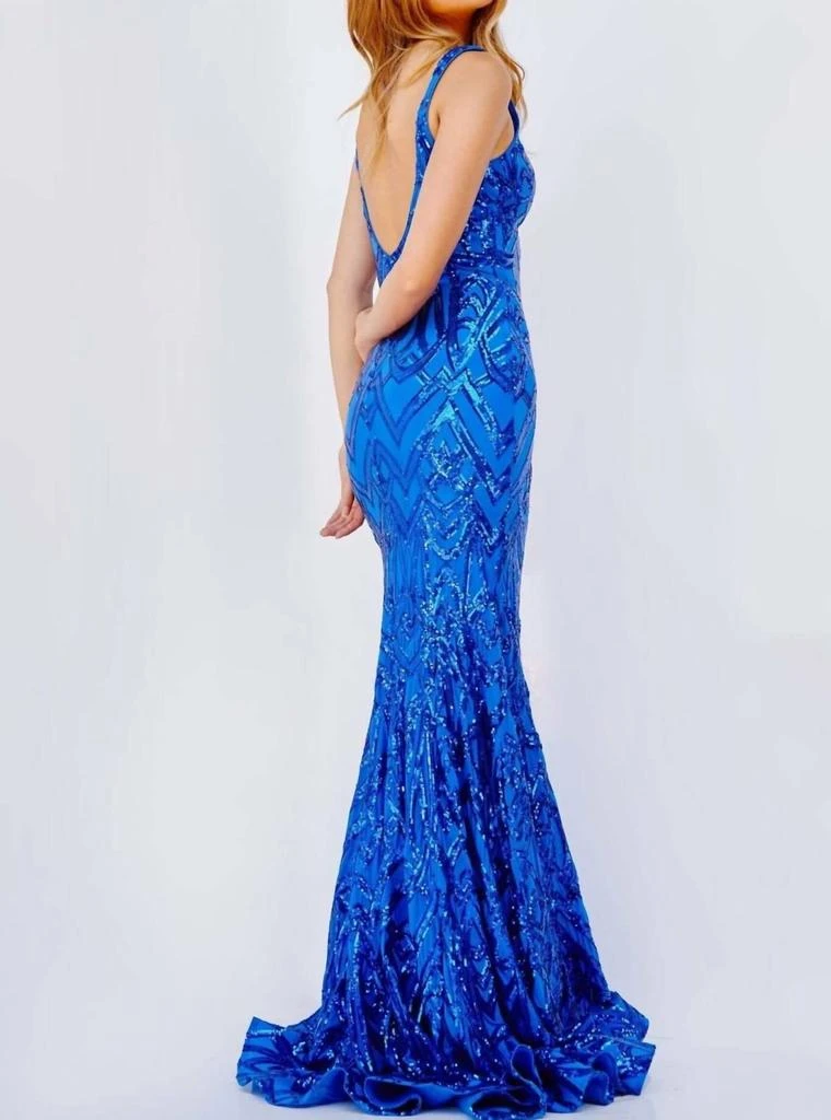 Jovani Jovani - Sequin Scoop Back Prom Dress 2