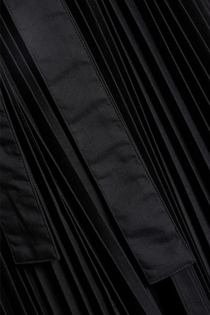 ROSETTA GETTY Wrap-effect pleated poplin skirt 4