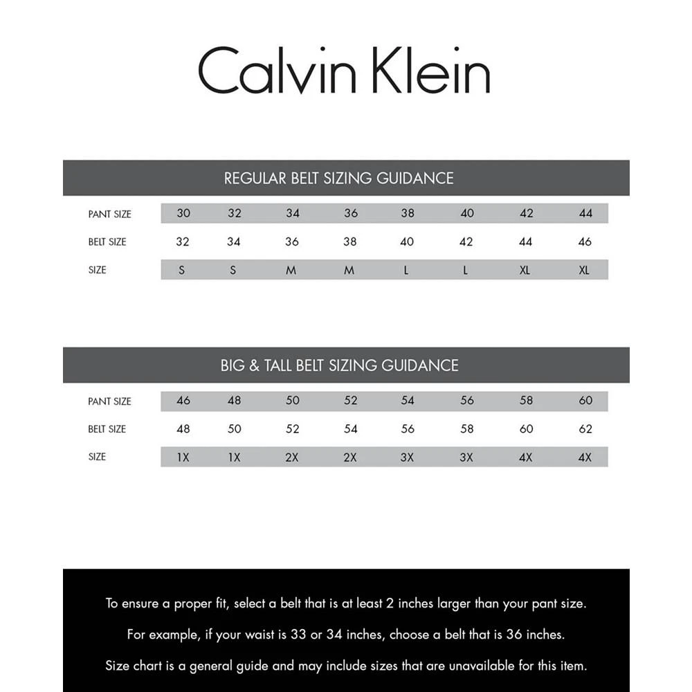 Calvin Klein Men’s Casual Monogram Cut Out Buckle Belt 6