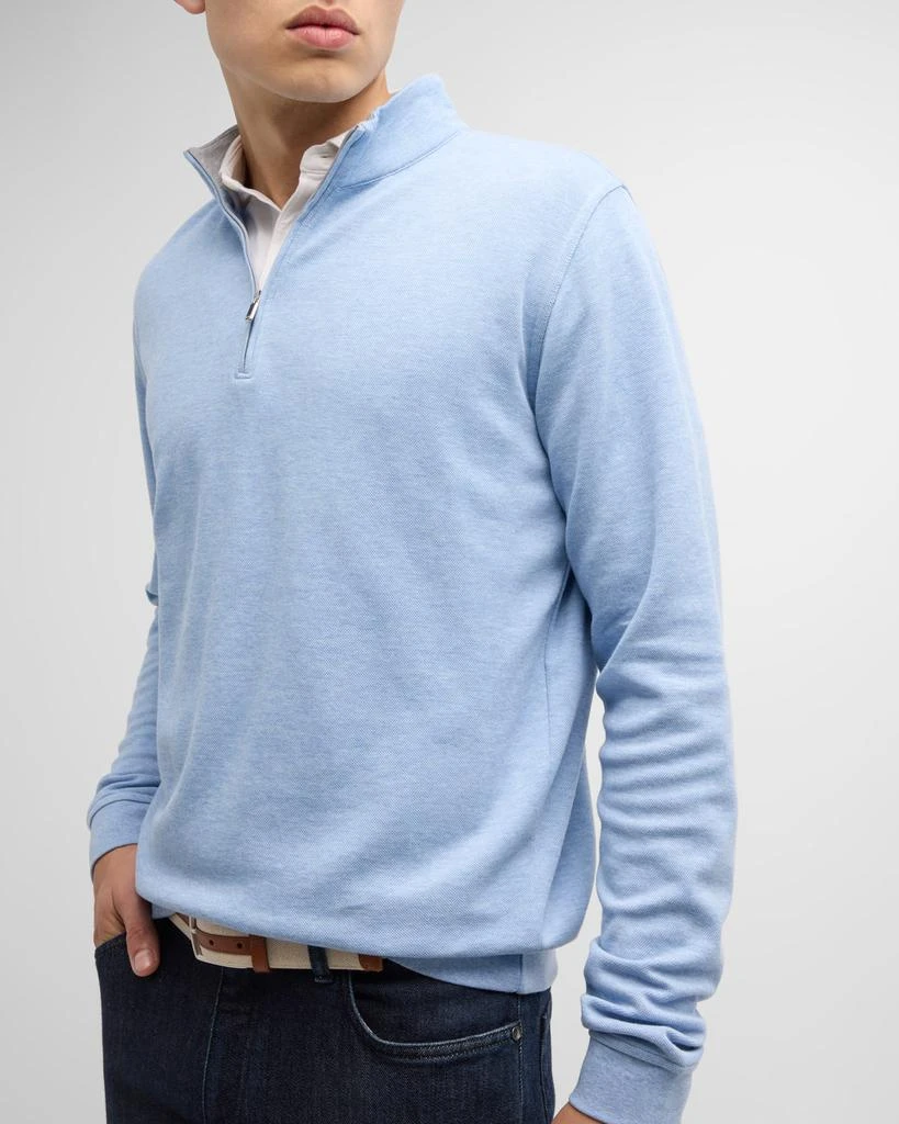 Peter Millar Men's Crown Comfort Quarter-Zip Sweater 6
