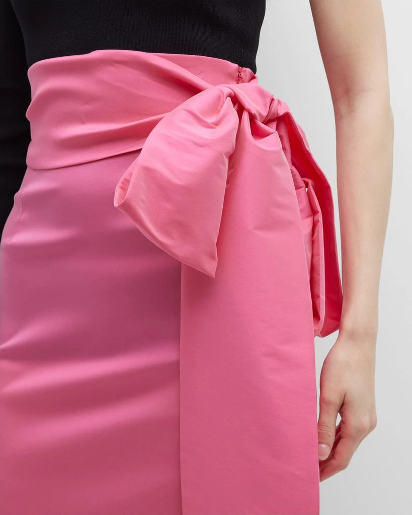 Bernadette Taffeta Maxi Skirt w/ Bow Detail 5