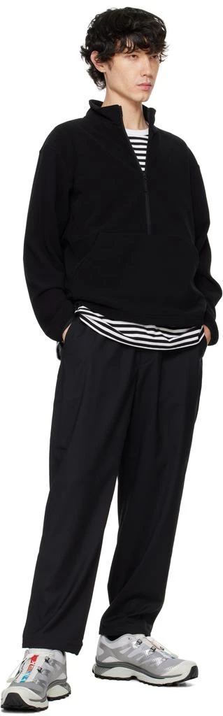 Goldwin Black POLARTEC Power Stretch Half Zip Sweatshirt 4
