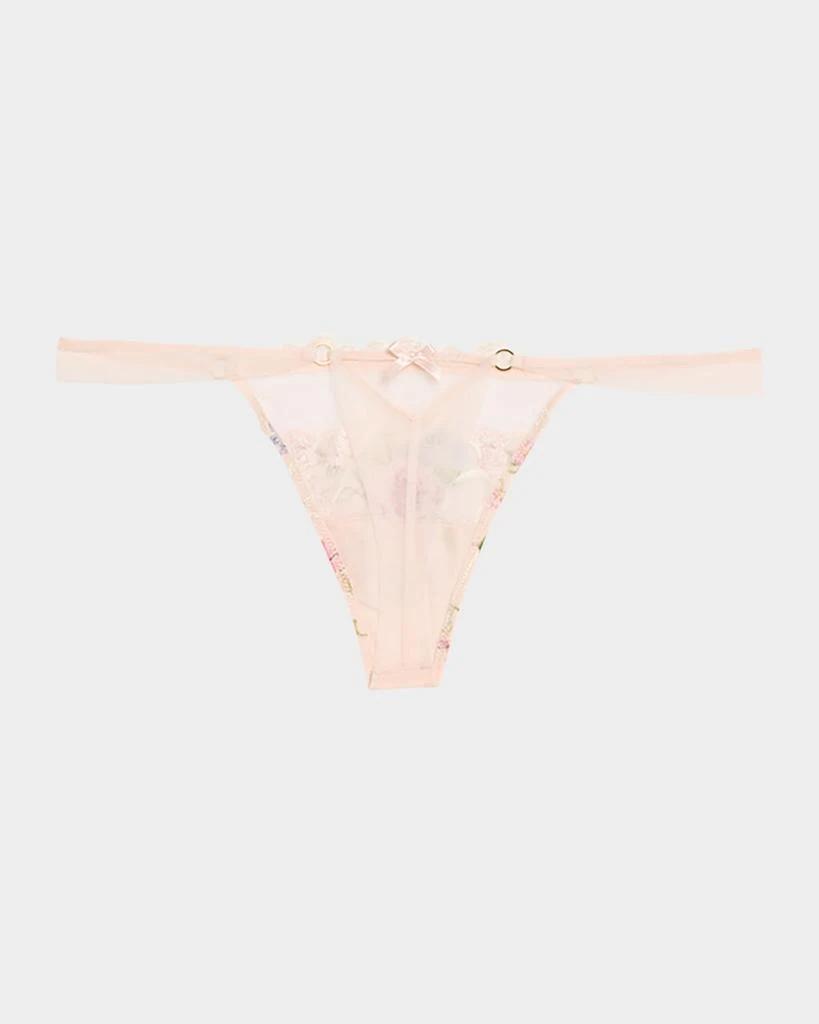 Lise Charmel Libertine en Fleurs Embroidered Tulle G-String 2