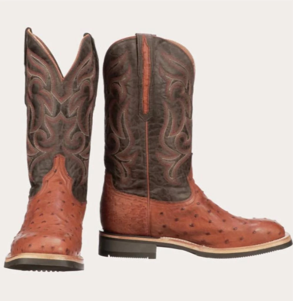 Lucchese Lucchese - Men's Rowdy Full Quill Ostrich Exotic Boots 1