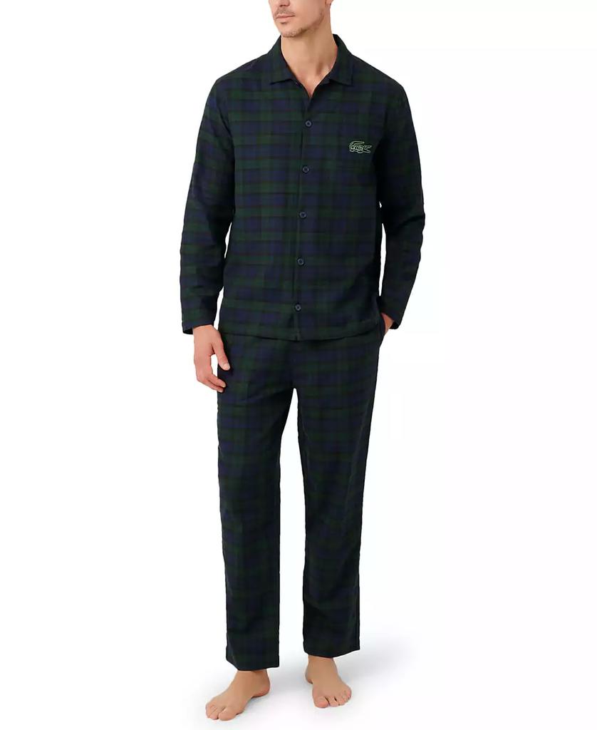 Lacoste Men's Flannel Pajama Set