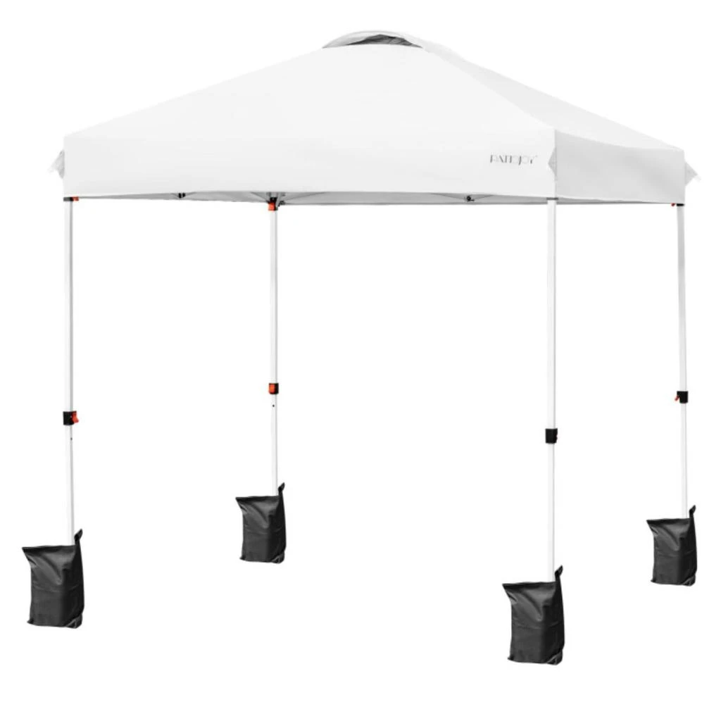 Hivvago 6.6Â  x 6.6 Feet Outdoor Pop Up Camping Canopy Tent with Roller Bag-Blue 3