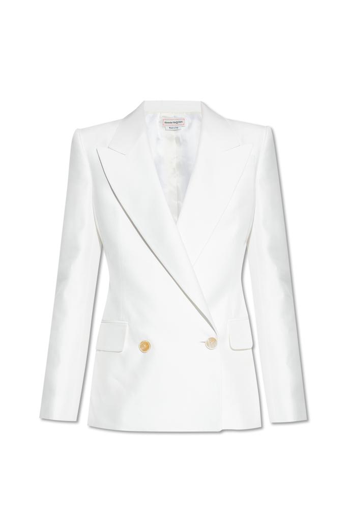 【送料&関税込】Alexander McQueen Double-breasted Jacket Alexander McQueen double-breasted Tailored Coat | Black