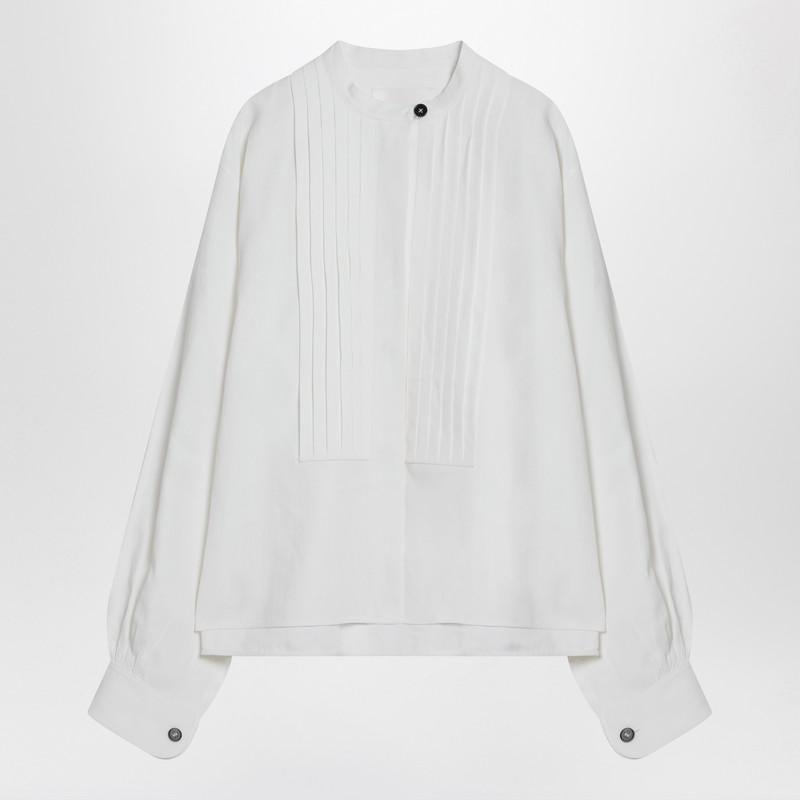 Jil Sander Jil Sander Pleated Shirt In Linen