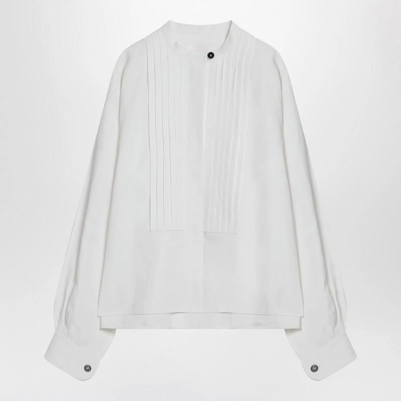 Jil Sander Jil Sander Pleated Shirt In Linen 1