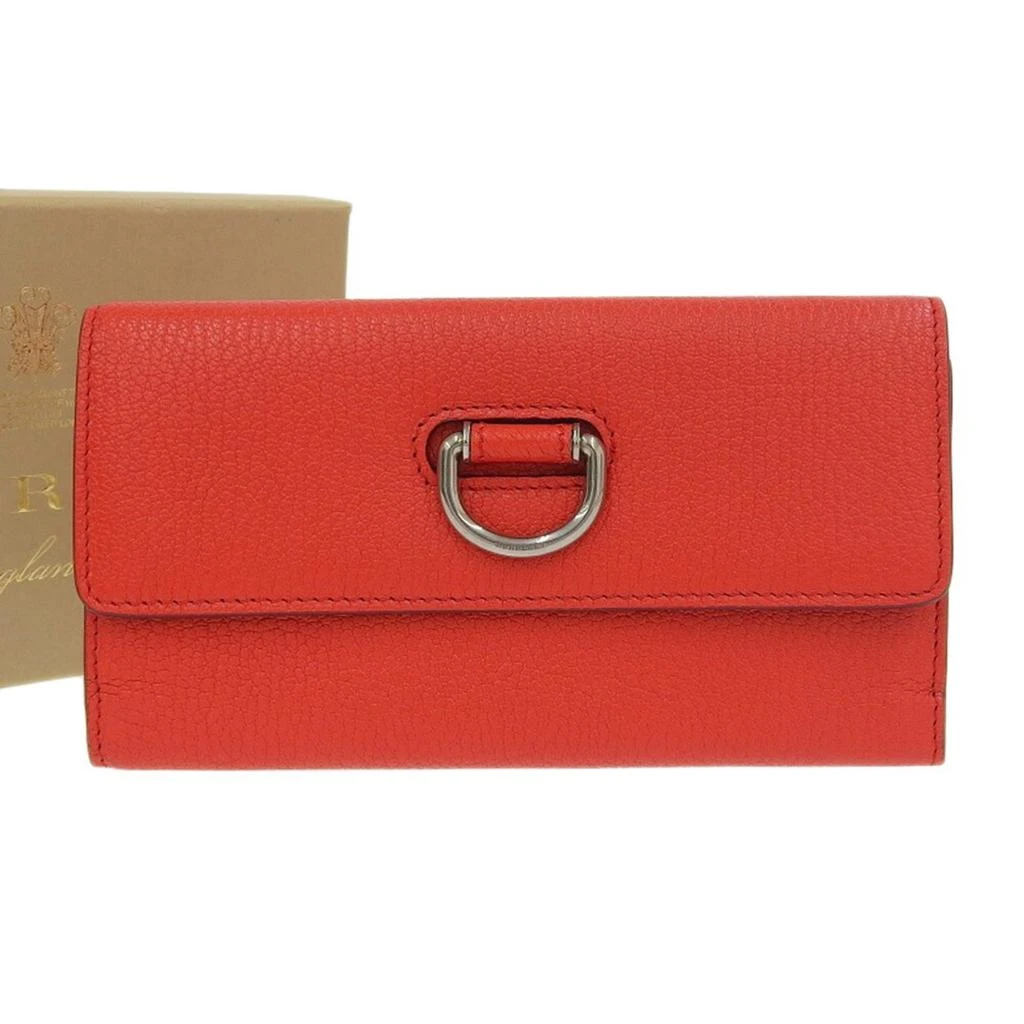 Burberry Leather Long Wallet (Tri-Fold) (Pre-Owned) 1