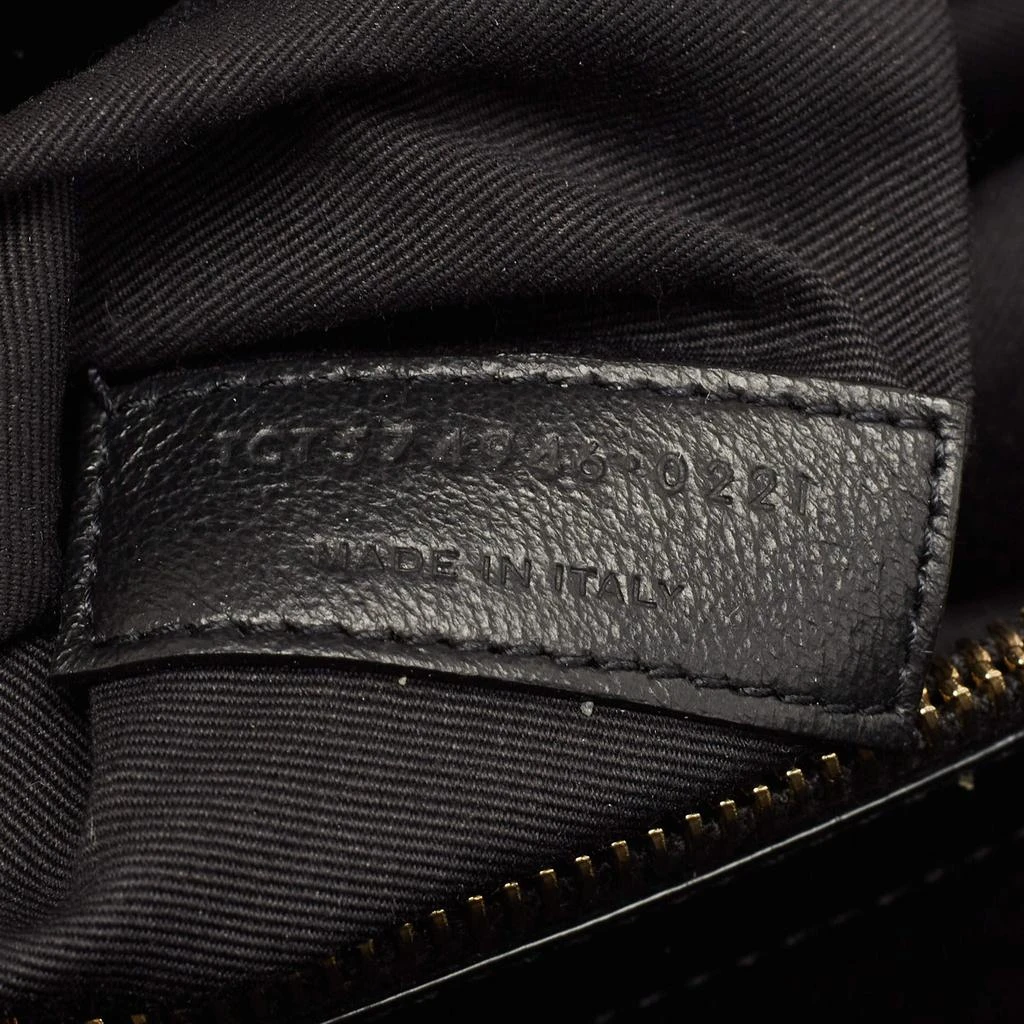 Yves Saint Laurent Saint Laurent Black Matelassé Leather Medium LouLou Shoulder Bag 9