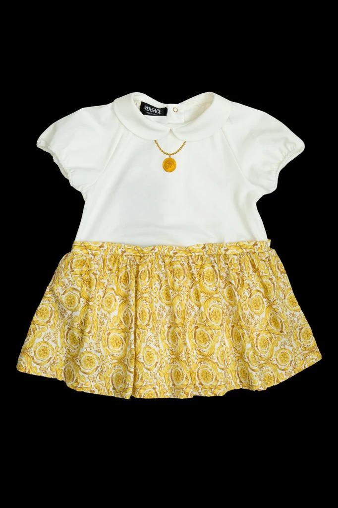 Shop Versace Kids Barocco Allover Baby T-Shirt Dress on Sale at