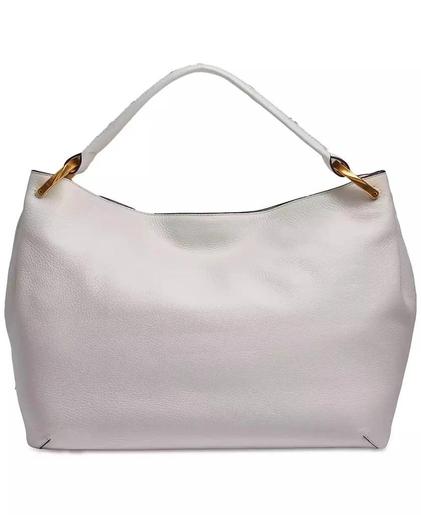 Donna Karan Glenwood Leather Shoulder with Tassel Detail 7