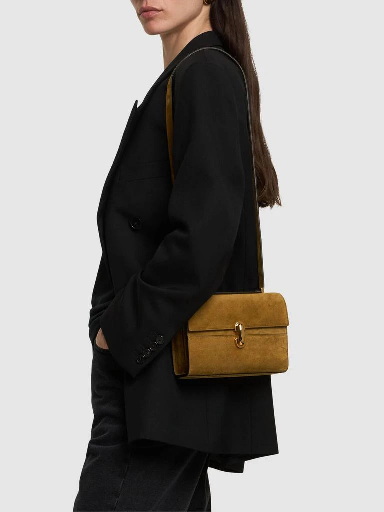 SAVETTE The Symmetry 19 Suede Shoulder Bag 1