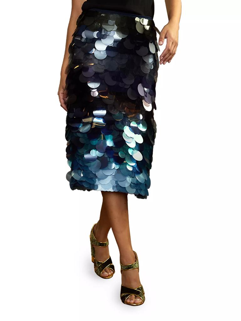 Cynthia Rowley Aurora Paillette Midi Skirt