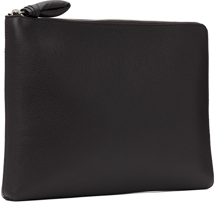 LEMAIRE Brown Embossed Document Holder