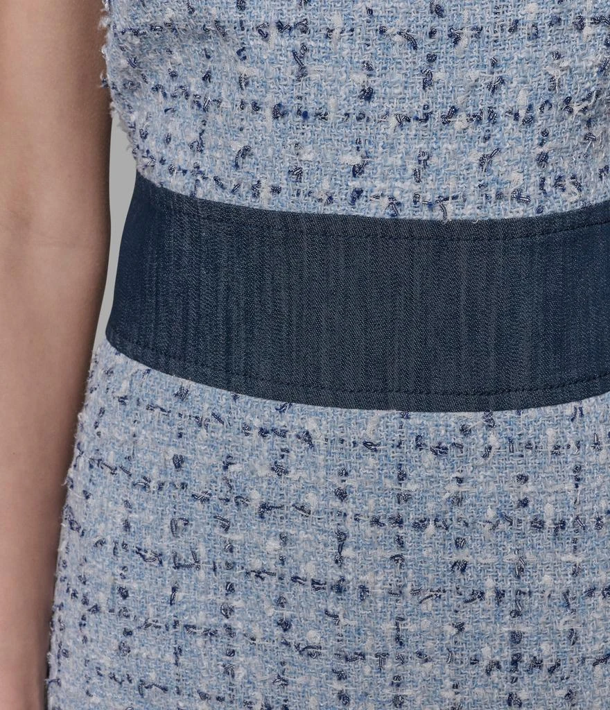 Karl Lagerfeld Paris BOUCLE DENIM SHEATH DRESS 6