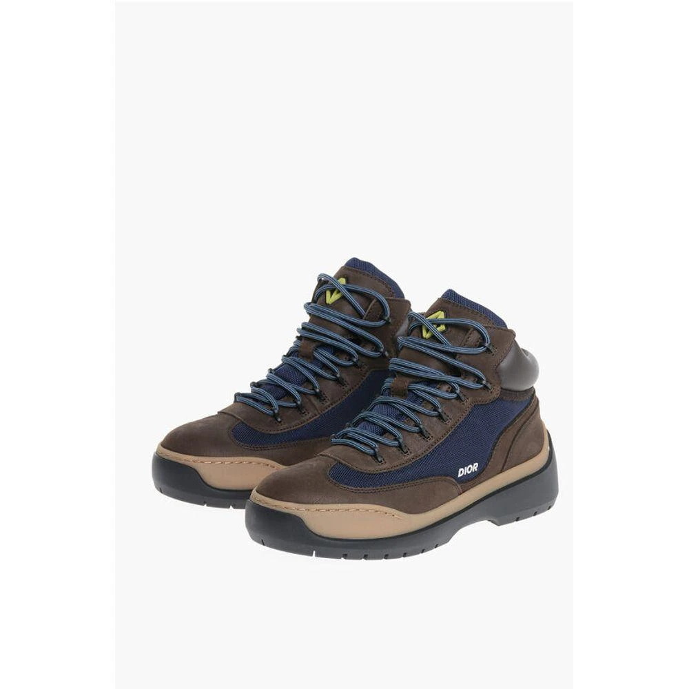 Shop Leather HIKING Booties with Canvas Men display picture 1