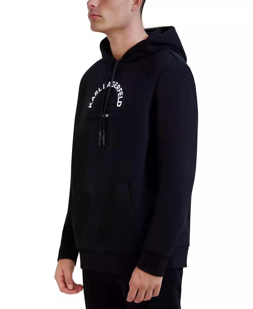 KARL LAGERFELD PARIS Men's Circle Logo Hoodie 4