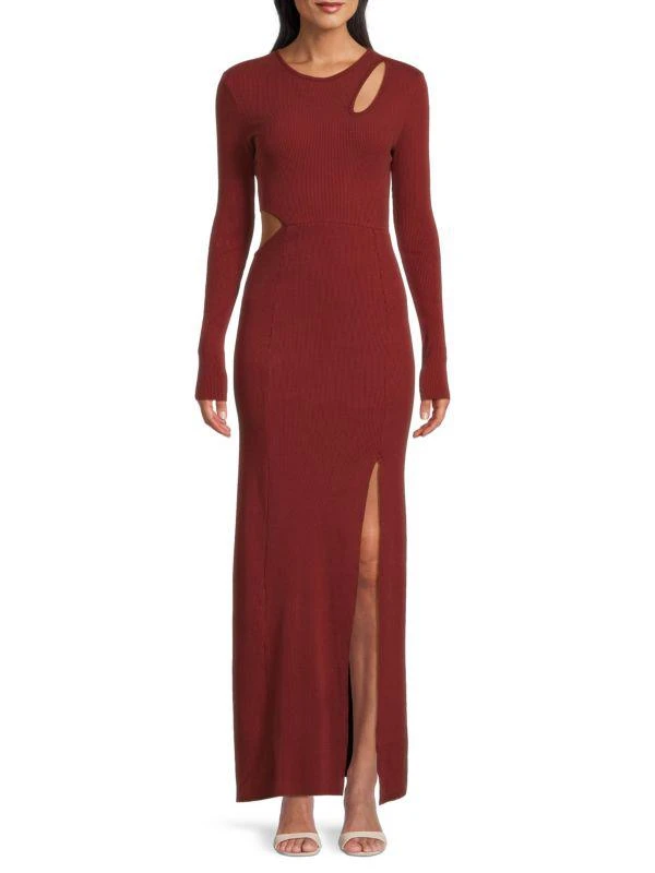 The Range Ribbed Bodycon Midi Dress 1
