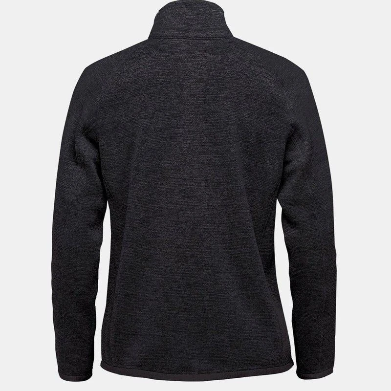 Stormtech Womens/Ladies Avalanche Pure Earth Full Zip Fleece Jacket Black Heather 2