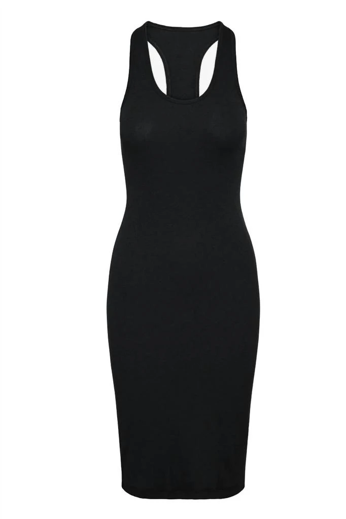 Commando - Luxury Rib Racerback Midi Dress  On Sale Now with Up to 37% Off  | Discover Exclusive Deals & Savings at BeyondStyle  Authentic Commando  women > dresses > midi|3334968735|black|clothing|cotton-blend|dresses|midi |solid|women