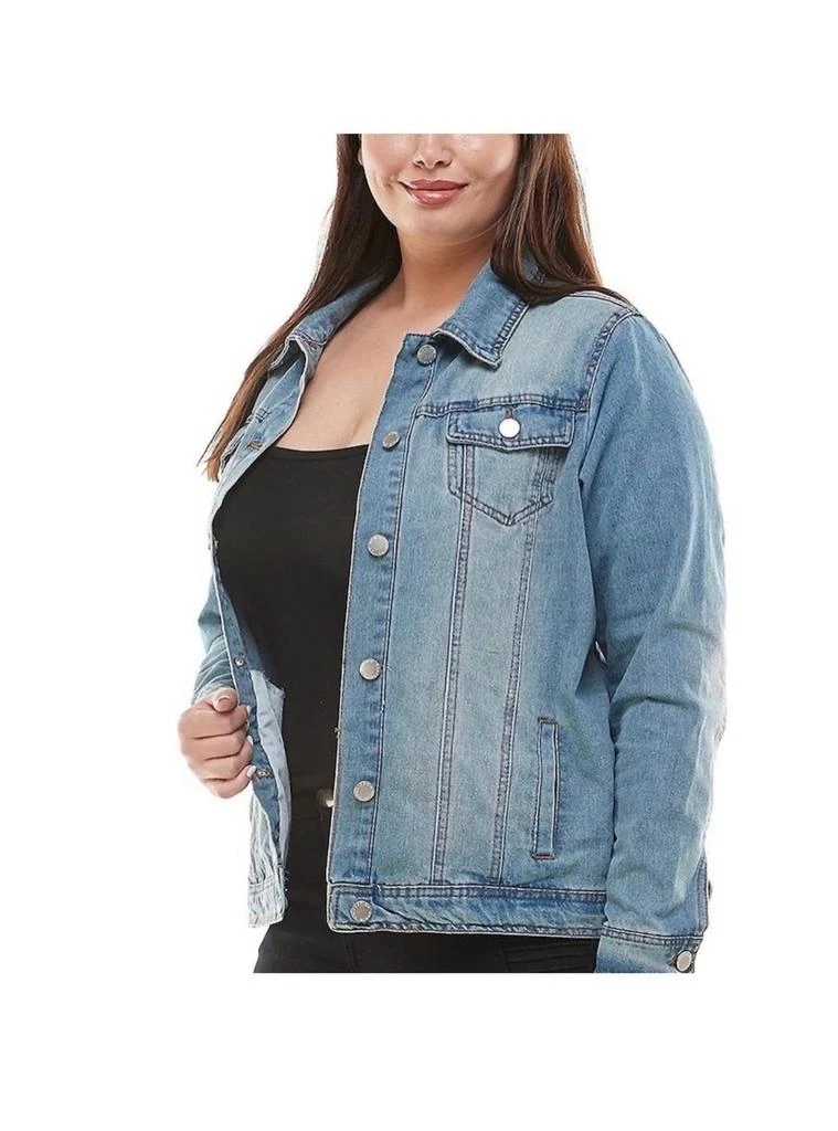 Veracci Veracci - Women
s Plus Size Original Trucker Denim Jacket 2