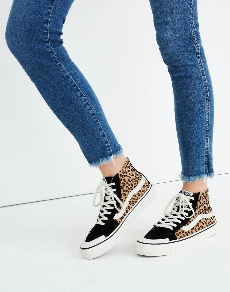 Vans Unisex SK8-Hi 138 Decon SF High-Top Sneakers in Leopard Colorblock Suede 4