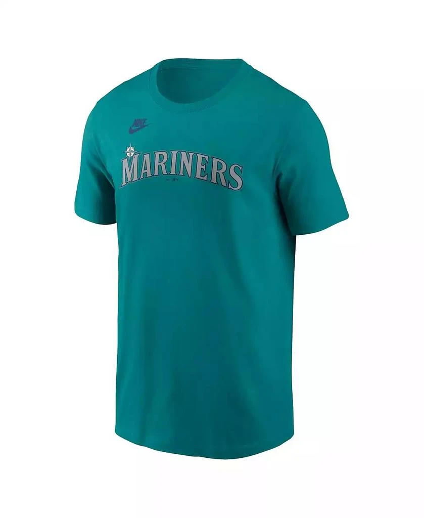 NIKE Men's Ken Griffey Jr. Aqua Seattle Mariners Fuse Name Number T-Shirt 3