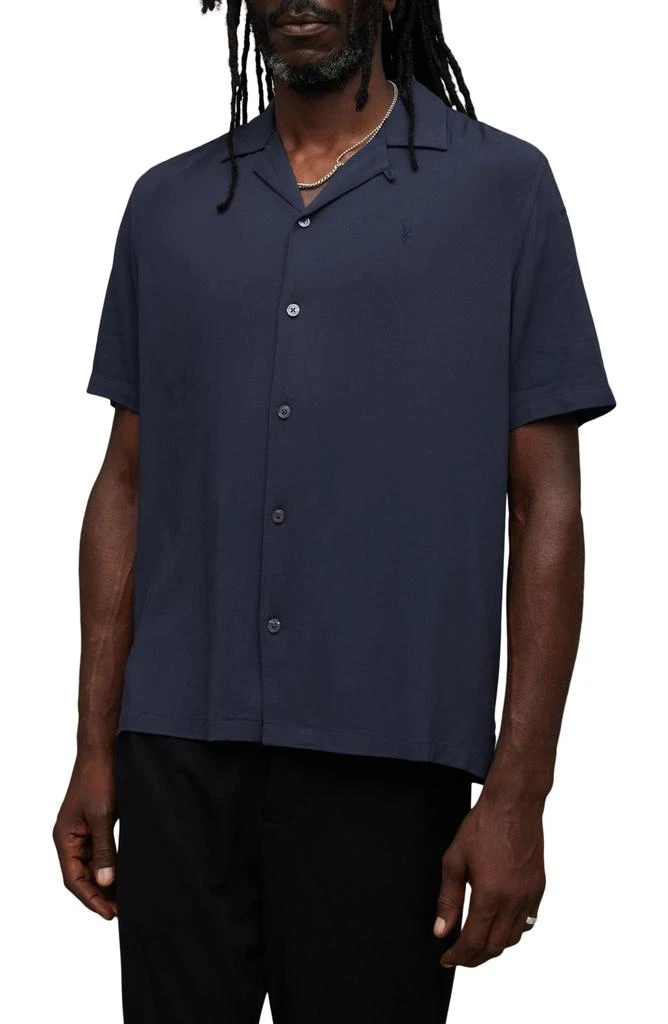 ALL SAINTS Venice Relaxed Fit Short Sleeve Button-Up Camp Shirt 1