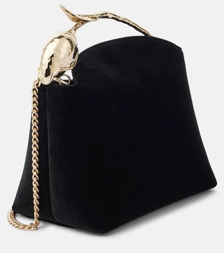Erdem Bloom Mini velvet tote bag 4