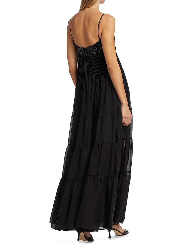 Azeeza Tamar Embellished Chiffon Tiered Gown 5